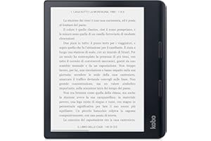 Kobo Sage | eReader | Touchscreen antiriflesso 8" HD | Impermeabile | Luminosità e temperatura colore regolabili | Riduzione luce blu | Bluetooth | WiFi | 32 GB | Tecnologia Carta E Ink