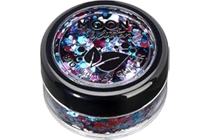 Mystiker Biologisch abbaubarer Öko-Glitter von Moon Glitter - 100% kosmetischer Bio-Glitter für Gesicht, Körper, Nägel, Haare und Lippen - 3g - Verzaubert