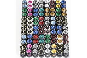 BrickBounty Wheels & Tires for 1/64 Scale Cars (10 Sets), Random Color Rims Tires Set