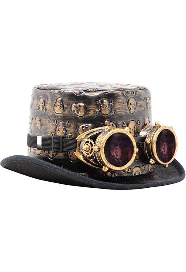 FEISEDY Retro Steampunk Zonnebril Rond met Metalen Montuur