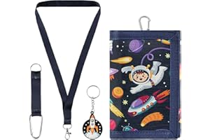 GmeDhc Pochette tour de cou pour enfants, porte-monnaie avec porte-clés et lanière, pour filles et enfants, Fashion