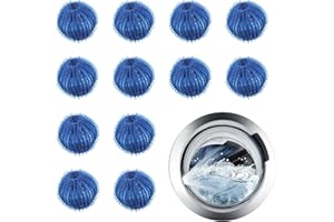 YAASIER 12 Stücke Tierhaarentferner Waschmaschine,Tierhaarentferner Waschmaschine Wiederverwendbar,Fusselbälle Waschmaschine Waschbälle Tierhaare Waschkugel Haarfänger für Waschmaschine und Trockner