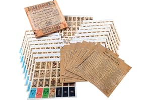 WITCHY CAULDRON WitchyCauldron Pegatinas de Marsella Tarot para Diario - Basadas en la Baraja de Tarot, Incluye 7 Hojas de Ayuda - Diseños Auténticos de Tarot de Marsella para Amantes de la Estética Mística