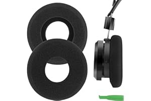 GEEKRIA Comfort Foam wymienne nauszniki do GRADO SR60, SR80, SR125, SR225, M1, M2, nauszniki, części naprawcze (czarne)