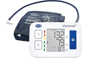 VEROVAL, Tensiómetro de Brazo Digital Compact, Tensión Arterial, Medir la Presión Arterial, Medición Rápida y Precisa, Ergonó