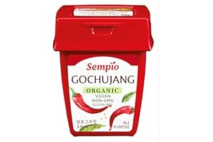 Sempio Gochujang Orgánico (250g) - Pasta de Chile Coreana Orgánica, Dulce, Sabrosa y Picante. Salsa Premium de Pimiento Rojo para Tteokbokki, Comida Coreana. Vegana, No Transgénica