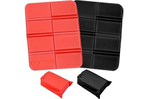KELISTINY 2pcs Folding Sit Mats Portable Waterproof Hiking Seat Pad Insulated Foam Walking Cushion Mat Moisture-proof Thermally Sitting Mat for Outdoor Stadium Seats Walkers Camping Park Picnic Playground