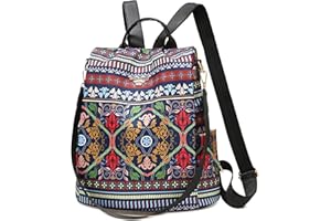 Wishliker Sac à Dos Anti-vol Sacs À Bandoulière Femme Occasionnel Étanche Daypacks Sacs D'école