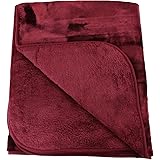 Amago Cuddly Blanket, Cashmere Feel, 130 x 170 cm - Bordeaux