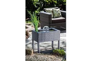 ‎HEISSNER Heissner Rattan Patio Pond, Black, One Size