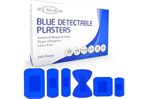 Jfa Medical Bleu Assortis pansements (6 Tailles) 100 pansements par boîte