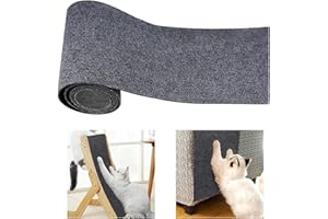 NADSSJL Kratzmatte Katze, Kratzmatte selbstklebend, Kratzschutz Sofa Katze, Kratzbrett Katzen Wand, Katzenkratzmatte, AntiKratz Tape für Möbel Couch Sofa Wand Tür Schutz (Dunkelgrau, 40cm * 2m)
