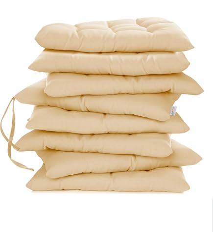 Türkise Sitzkissen 40x40 cm 6er Set für Indoor & Outdoor