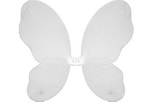 Topkids Accessories Grandes ailes de fée pour adultes et grands enfants, costume de fée clochette, ailes de fée des dents pour enfants