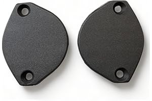 Teletoldo® Tapas Embellecedoras para Tubo de Toldo PG1 – Pack 2 Unidades – Acabado Negro Plástico Técnico Resistente a Sol y Agua – Medir Bien Antes de Comprar