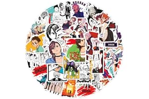 CANVERLENS DANDADAN Adesivi Confezione da 50 Pezzi | Adesivi per Adulti, Auto, Laptop, Bottiglie d'Acqua, Adesivi per Adolescenti Simpatiche Decalcomanie in Vinile