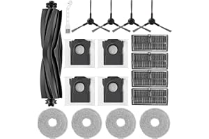 Reservdels Kit för Dreame L10s Ultra Gen 2/L10s Pro Ultra Heat/ X30 Ultra/Mova E30 Ultra Dammsugare 1 borstrulle 4 sidoborsta