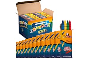 Bedwina Pastelli sfusi - 576 pastelli! Astuccio da 144 pastelli a colori premium per bambini e neonati, atossici, per bomboniere, ristoranti, sacchetti regalo, imbottiture per calze