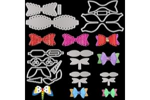 OOTSR Troqueles de Metal para MoñOs, Plantilla de Corte, Herramienta de Estampado Para Hacer Lazos para El Cabello, áLbumes de Recortes, Manualidades y Envoltorios de Regalos