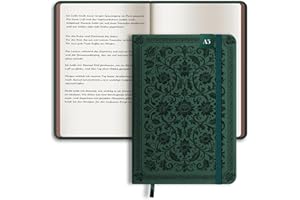 BIROYAL Notatnik w formacie A5, w twardej oprawie, 256 stron, notes w kropki, papier 120 g/m², notatnik w kropki, dla kobiet i mężczyzn, notatki