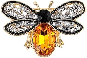 CharmeFleur Spilla Ape, Perno Brooch Ape Stil Vintage Cristallo Decorazioni Insetti Accessori Stilosi per Donne e Uomini Festa Incontro Spille Quotidiane per Donne
