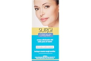 SURGI WAX Surgi Hair Removal Cream for Women - Gentle Formula - Face and Sensitive Skin (28 ml) with Surgi Soothe Cream