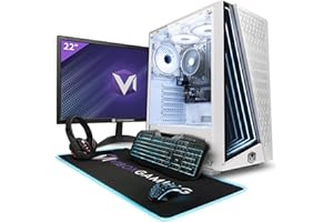 Vibox VI-67 PC Gaming Completo - Monitor 22" - AMD Ryzen 3200GE Procesador 4GHz - Radeon Vega 8 Gráficos - 16GB RAM - 1TB SSD - Windows 11 - WiFi