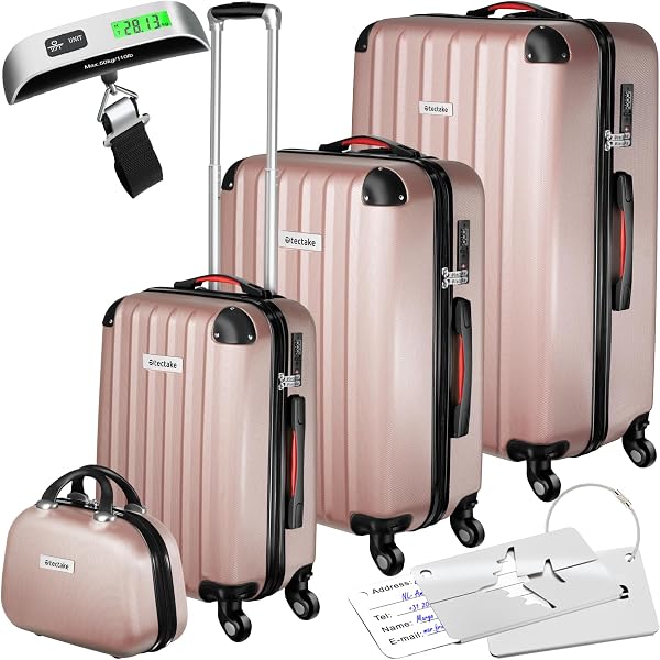 British Traveller Valigia 55CM Trolley Rigida PP Leggero con TSA Lucchetto (20pollici, Bianco British Traveller Valigia 55CM Trolley Rigida PP Leggero con TSA Lucchetto (20pollici, Bianco