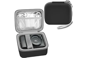 Leayjeen Digitalkamera 4K Tasche, Kompatibel mit FlyFrost/IXNAIQY/JGIPL/TEFTYMON/YiFuar Kameras, Eva Hartschutz-Tragecase mit Innentasche (nur Tasche) Schwarz