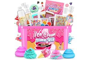 Adeokay Gör Det Själv Set För Slime, Present Till Flickor 6 7 8 9 10 11 12 år Slimeset För Flickor 6-12 år Presentidéer Fluff