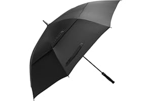 ‎EONO Eono 58/62/68 Inch Automatische Öffnen Golf Schirme Extra Große, Übergroß Doppelt Überdachung Belüftet Golfschirme, Winddicht Wasserdichte Stock Regenschirme, Reise Golfschirm