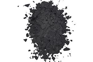 WO-WE Paillettes colorées W750 décoratives pour résine époxy revêtement de sol Noir - 3 Kg