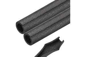 Rebower 2pcs Pipe Insulation Foam Tube 25x40mm 3ft Heat Preservation Foam Pipes [for Copper Water Pipe Freeze Protection] - Black