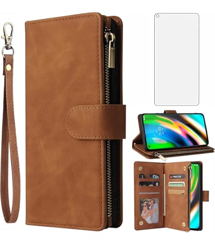 Matte Leather Wallet Flip Cover Phone Case For Motorola Moto G10 Power G13 G20 G22 G23