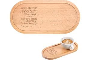 TranRantic Friendship Gifts for Women, Unique Carved Wooden Tray, Special Friend Birthday Gifts, for Best Friends, Little Surprise
