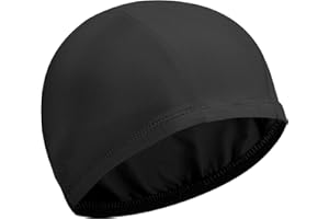 SINTEGE Comfortable Fabric Swimming Cap Elastic Swim Hat Unisex Nylon Bathing Cap Lightweight Non-Slip Swimming Hat for Women Men Kids Toddlers