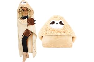 Shoppawhile Geschenke für Frauen Faultier Kuscheldecke Faultier Geburtstagsgeschenk Decke Geschenke Kuscheldecke Flauschig