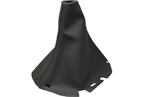 JPstraps - Soufflet Levier de Vitesse Compatible pour Nissan Navara D40 (2005-2016) 100% Cuir Noir