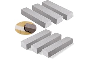 QESSUVNC 6 Stück Bimsstein Reiniger Bürsten Block Reinigungsblock Grill,Putzstein,Pumice Stone für Klo,Bad,Küchefußpflege