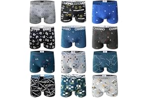 CHANNO Calzoncillos Boxer Suaves, Cómodos y elásticos. Unos de Licra Sin Costuras, y Otros de Algodón con Goma