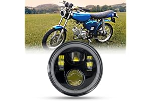 ‎BAMOTOOP bamotoop 5,75 LED Motorrad Runder Scheinwerfer E-geprüft DRL Fern- und Abblendlicht für Simson S51 S70 S50 S50B Tuning