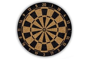 Tito Sports Dart Untersetzer aus Kork im 6er Set für Gläser und Tassen - Glasuntersetzer im Dartscheiben Design - Darts Deko