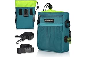 WALDSEEMÜLLER Sac de Dressage pour Chien, Pochettes à Friandises de Nourriture Traiter, Poches de Formation d'animal avec Clip Ceinture Ajustable