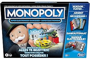 MONOPOLY-Hasbro Super Electronic Banking Belgische Ausgabe Juegos de Mesa, Multicolor 5010993719099
