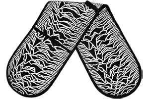 ChienAndalucia Joy Division Oven Gloves (Double Belt Version) - Black Cotton Pot Holder