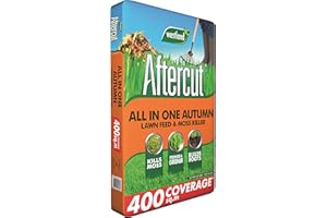 Aftercut All In One Autumn Lawn Care (Lawn Feed and Moss killer), 400 m2, 14 Kg