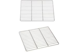 WIMI Grillrost 40 x 30 cm aus Edelstahl rostfrei und elektropoliert