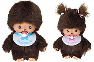 SPIEL AG Monchhichi Bebichhichi Geschwisterpaar Mädchen und Junge Basic 2 Stück