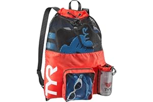TYR Sport Sac Filet Mesh Natation Compartimenté 20l Sac Filet Equipement Natation Compartimenté Mixte (lot de 2)