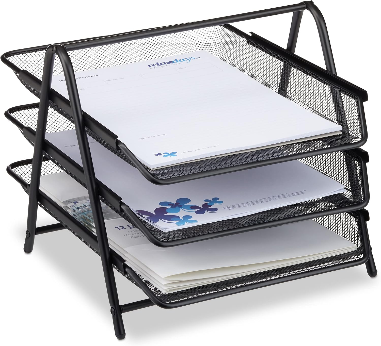 Technische Daten & Spezifikationen : Relaxdays Dokumentenablage aus Metall Briefab